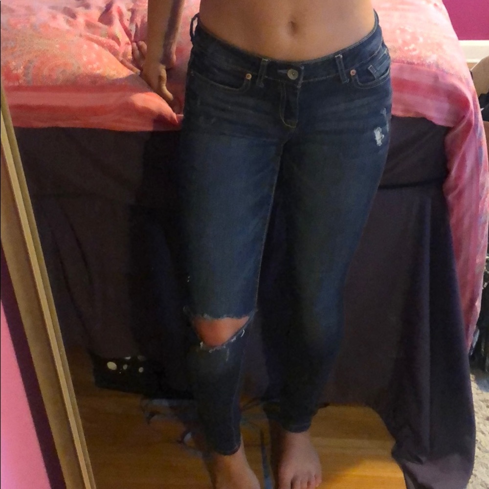Dark wash jeggings